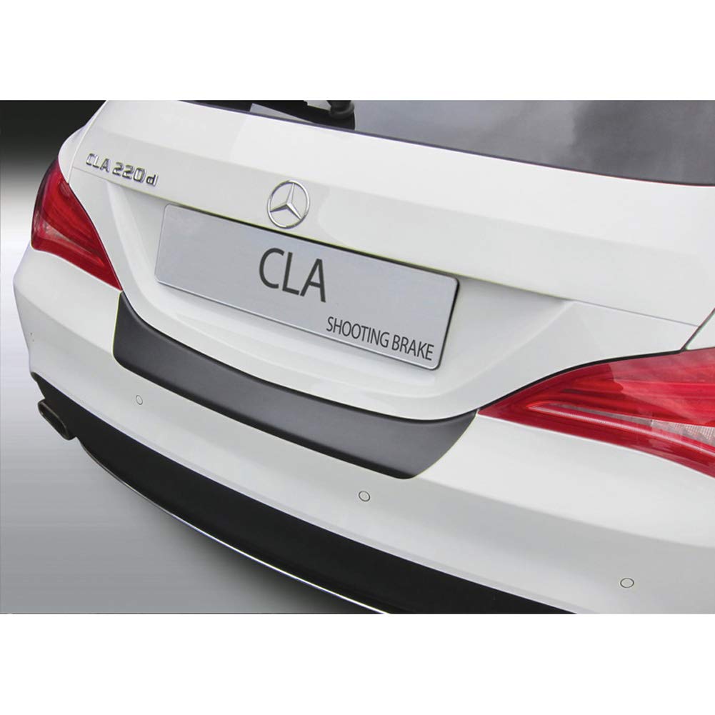 ABS Heckstoßstangenschutz kompatibel mit Mercedes CLA Shooting Brake Sport/250 AMG Line 2015-2018 Schwarz von RGM