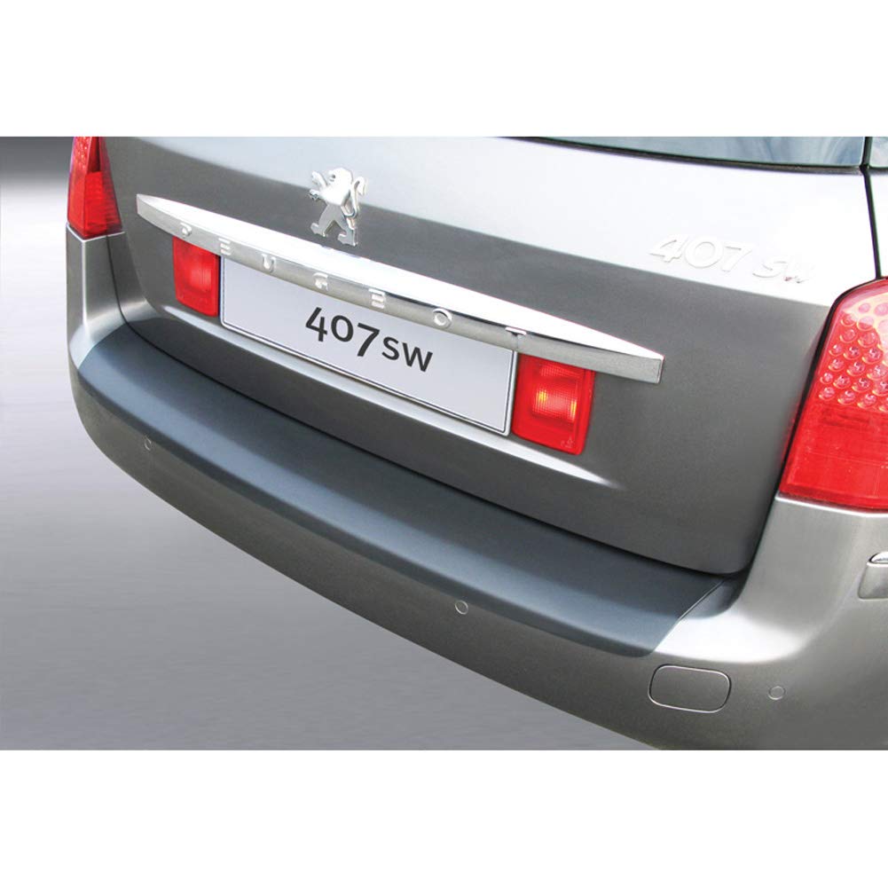 ABS Heckstoßstangenschutz kompatibel mit Peugeot 407 SW 2009- Schwarz ABS Heckstoßstangenschutz kompatibel mit Peugeot 407 SW 2009- Schwarz von RGM