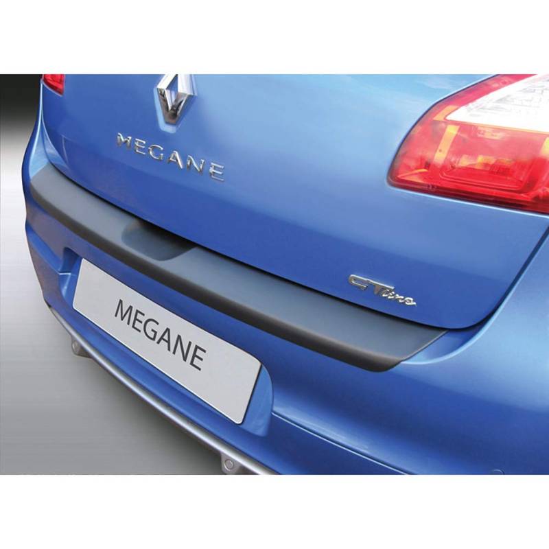 ABS Heckstoßstangenschutz kompatibel mit Renault Megane III HB 5 türer 2008-2016 Schwarz von RGM