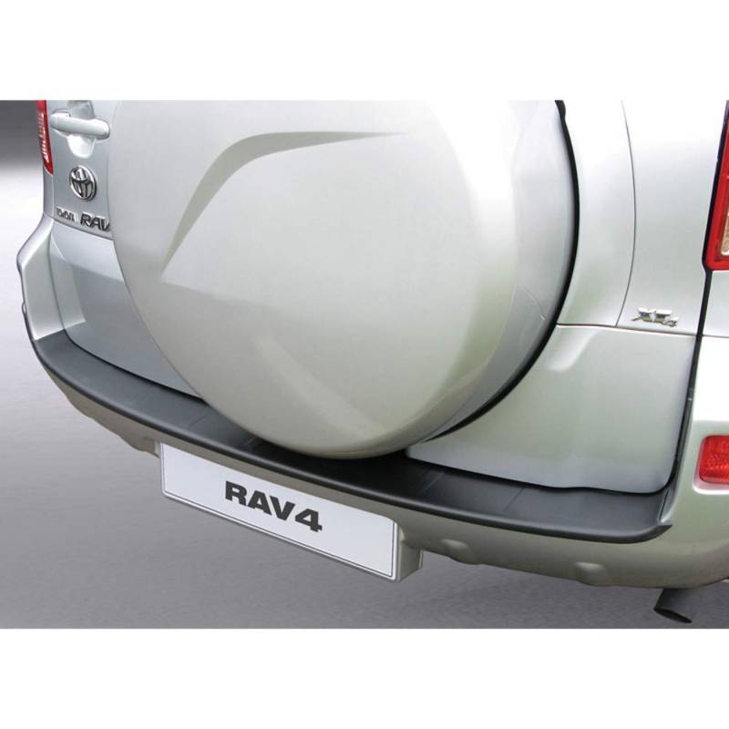 ABS Heckstoßstangenschutz kompatibel mit Toyota RAV 4 2006-2007 exkl. T180/XT-R Schwarz von RGM