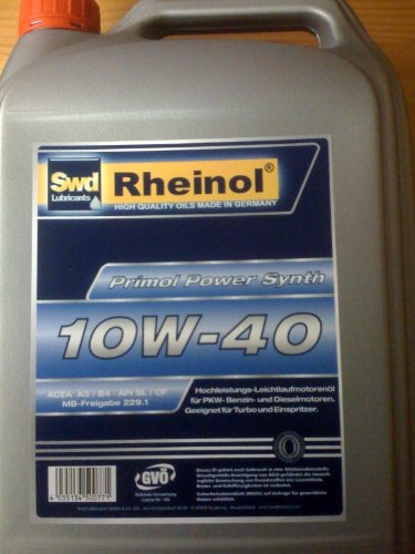 Primol Power Synth 10W-40 Leichtlauföl 5Liter von RHEINOL