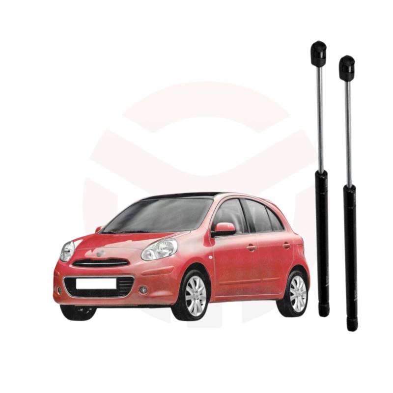 Ricambycar 1 Paar Gasfedern, Heckklappe, kompatibel mit Nissan Micra 2010 > 2013 von RICAMBYCAR