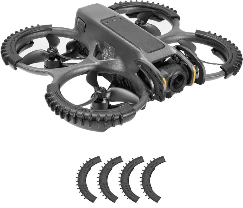 RICKMASK 4 Stück Propellerschutz für DJI Avata 2, AVATAR 2 Propeller Schutzhülle Zubehör, Schwarz von RICKMASK