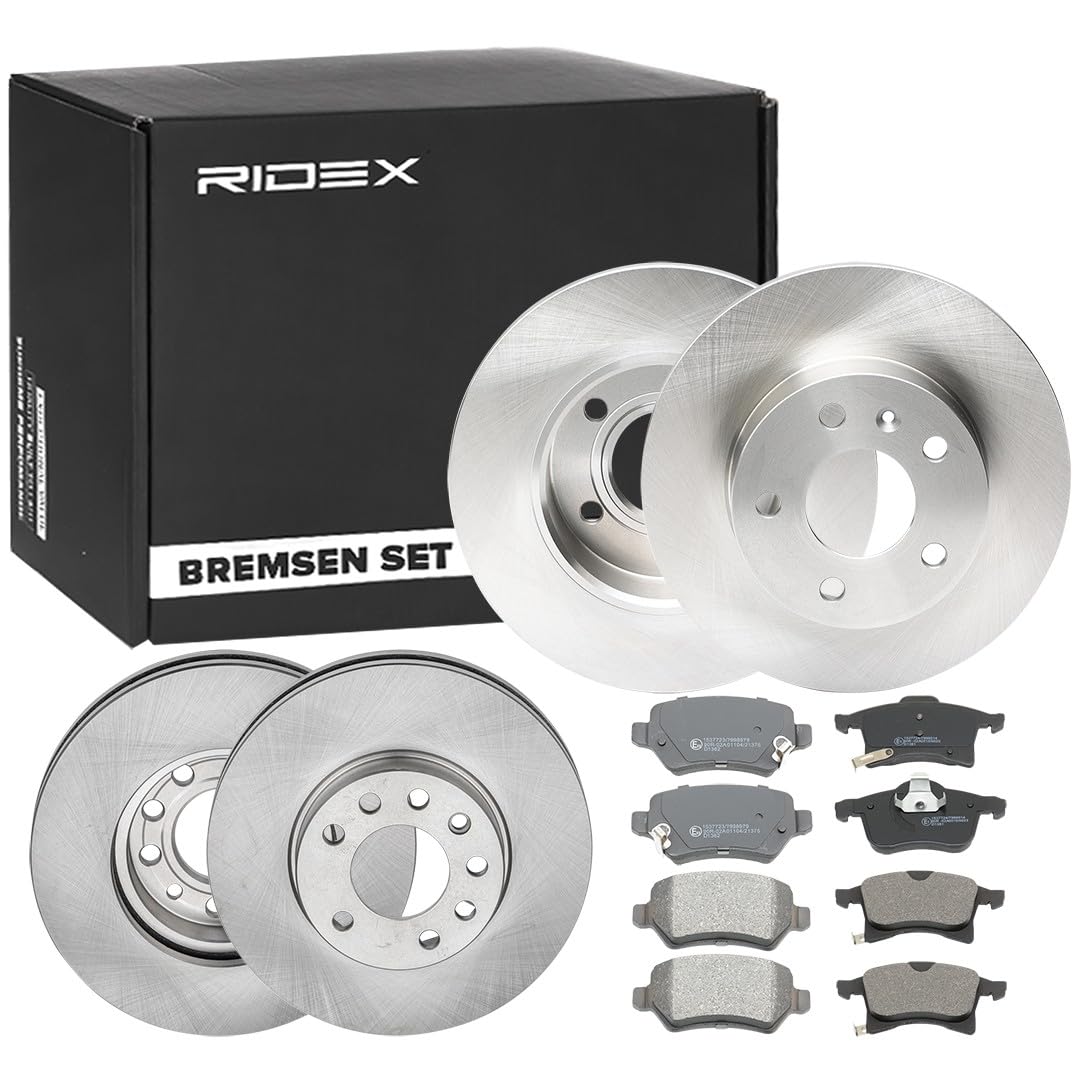 RIDEX 3405B0318 Bremsenset Hinten Vorne, Belüftet 263,8, 279,6mm - Bremsen Set mit Bremsscheiben und Bremsbeläge Satz RIDEX 3405B0318 Bremsenset Hinten Vorne, Belüftet 263,8, 279,6mm - Bremsen Set mit Bremsscheiben und Bremsbeläge Satz von RIDEX