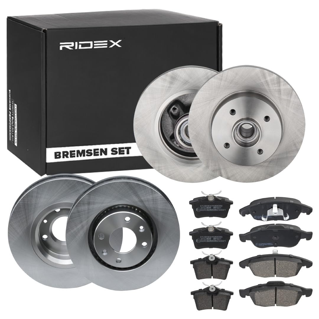 RIDEX 3405B1748 Bremsenset Vorne Hinten Belüftet, 283, 268mm - Bremsen Set mit Bremsscheiben und Bremsbeläge Satz RIDEX 3405B1748 Bremsenset Vorne Hinten Belüftet, 283, 268mm - Bremsen Set mit Bremsscheiben und Bremsbeläge Satz von RIDEX