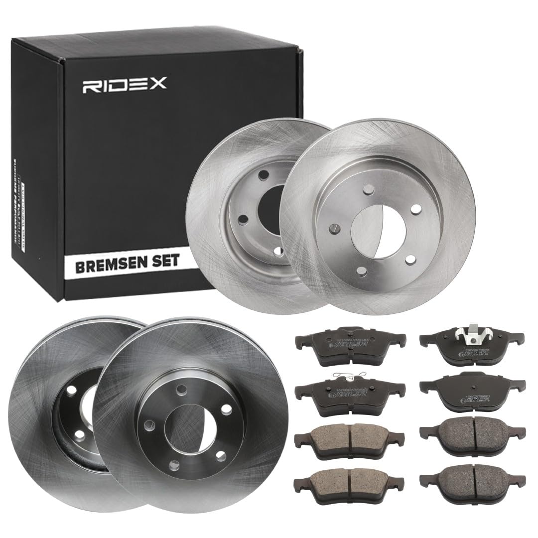 RIDEX 3405B1739 Bremsenset Vorne Hinten Belüftet, 278, 265mm - Bremsen Set mit Bremsscheiben und Bremsbeläge Satz RIDEX 3405B1739 Bremsenset Vorne Hinten Belüftet, 278, 265mm - Bremsen Set mit Bremsscheiben und Bremsbeläge Satz von RIDEX