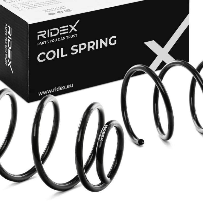 2x RIDEX FEDER FAHRWERKSFEDER HINTEN Schraubenfeder 348mm 108mm Fahrwerksfeder von RIDEX