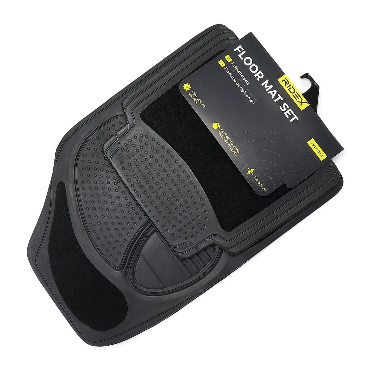 RIDEX 215A1439 Fußmatten Set GummiTextil matten Vorne und Hinten schwarz Universal RIDEX 215A1439 Fußmatten Set GummiTextil matten Vorne und Hinten schwarz Universal von RIDEX