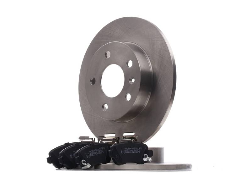 RIDEX 3405B0456 Bremsenset Hinten 264mm - Bremsen Set mit Bremsscheiben und Bremsbeläge Satz von RIDEX