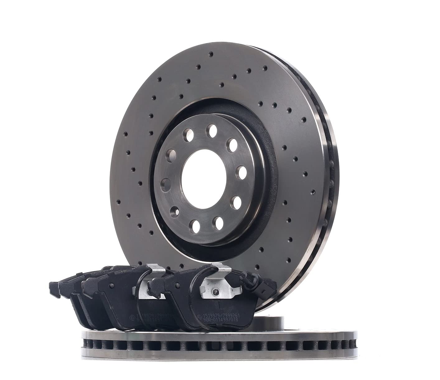 RIDEX 3405B1114 Bremsenset Vorne Belüftet, gelocht 320mm - Bremsen Set mit Bremsscheiben und Bremsbeläge Satz RIDEX 3405B1114 Bremsenset Vorne Belüftet, gelocht 320mm - Bremsen Set mit Bremsscheiben und Bremsbeläge Satz von RIDEX