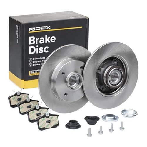 RIDEX 3405B1132 Bremsenset Hinten 249mm - Bremsen Set mit Bremsscheiben und Bremsbeläge Satz von RIDEX