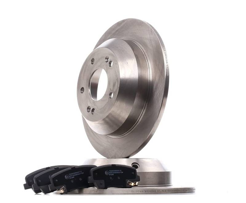 RIDEX 3405B1557 Bremsenset Hinten 302mm - Bremsen Set mit Bremsscheiben und Bremsbeläge Satz von RIDEX