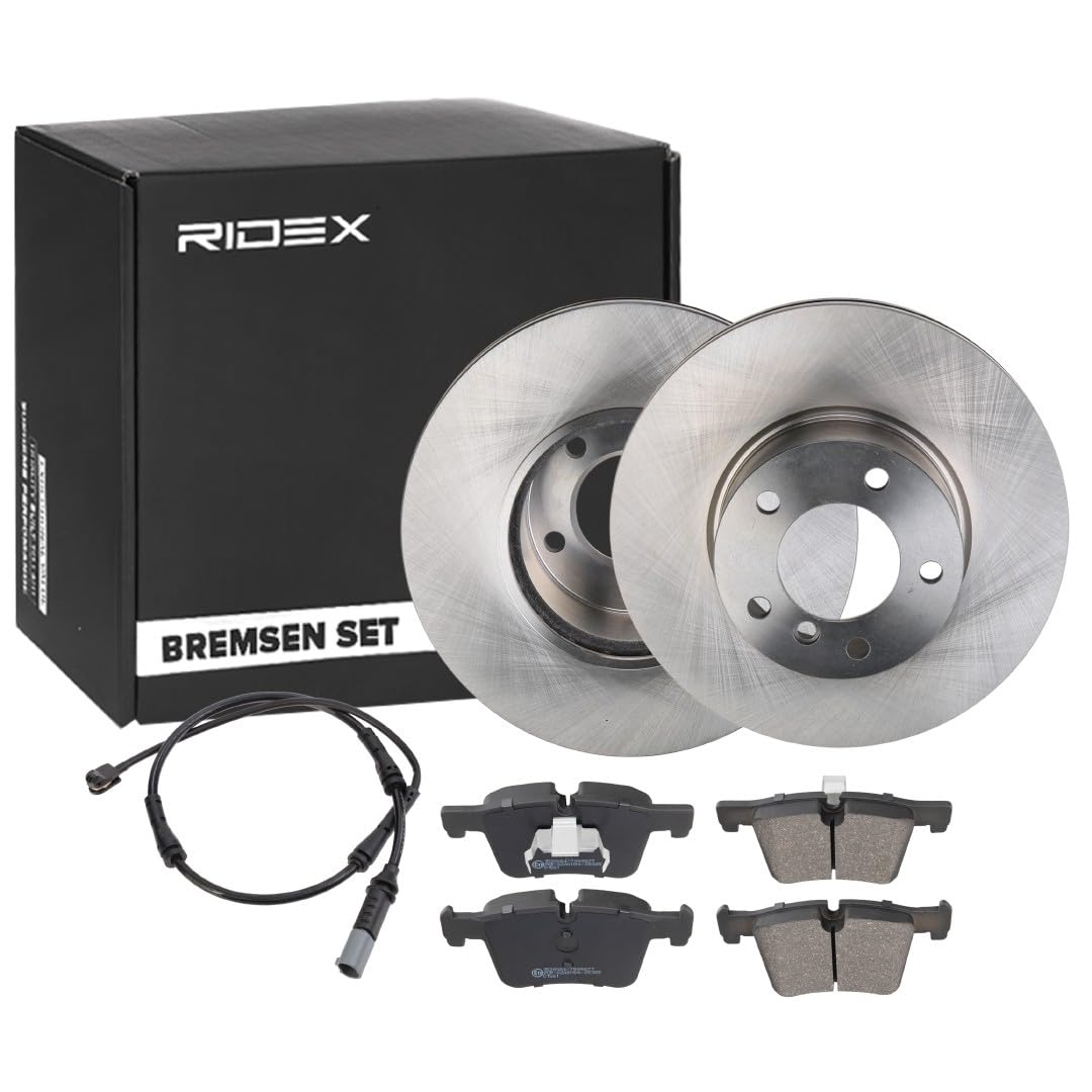 RIDEX 3405B1664 Bremsenset Vorne Vorne beidseitig Belüftet 312mm - Bremsen Set mit Bremsscheiben und Bremsbeläge Satz von RIDEX