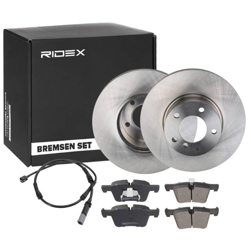 RIDEX 3405B1664 Bremsenset Vorne Vorne beidseitig Belüftet 312mm - Bremsen Set mit Bremsscheiben und Bremsbeläge Satz von RIDEX