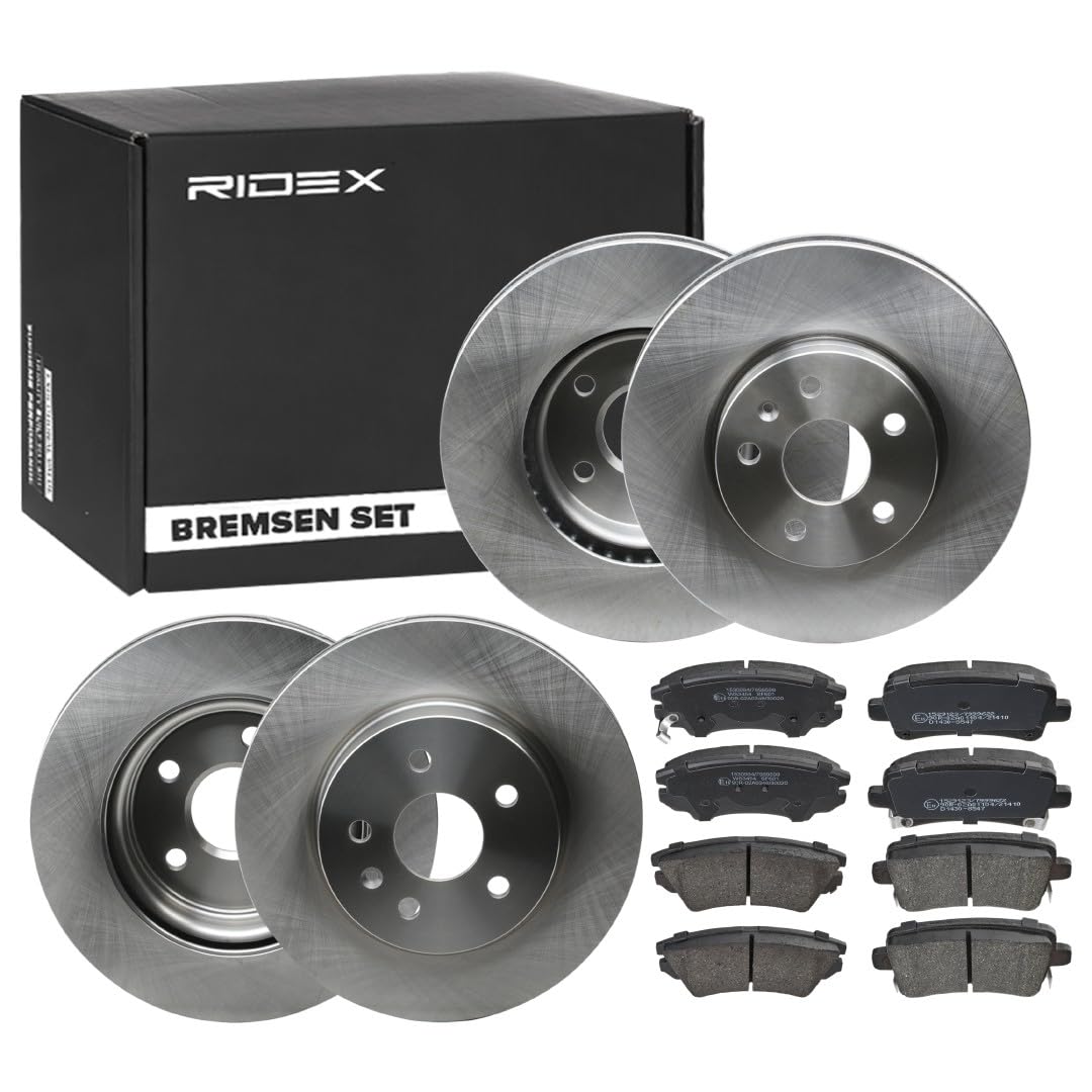 RIDEX 3405B1759 Bremsenset Vorne Hinten Belüftet 321,0, 315,0mm - Bremsen Set mit Bremsscheiben und Bremsbeläge Satz RIDEX 3405B1759 Bremsenset Vorne Hinten Belüftet 321,0, 315,0mm - Bremsen Set mit Bremsscheiben und Bremsbeläge Satz von RIDEX