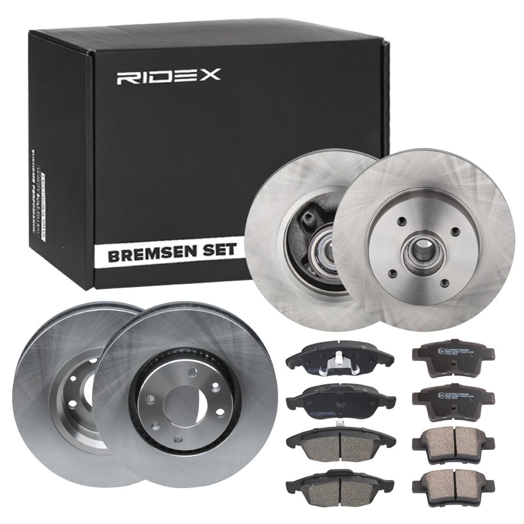 RIDEX 3405B1762 Bremsenset Vorne Hinten Belüftet, 283, 268mm - Bremsen Set mit Bremsscheiben und Bremsbeläge Satz RIDEX 3405B1762 Bremsenset Vorne Hinten Belüftet, 283, 268mm - Bremsen Set mit Bremsscheiben und Bremsbeläge Satz von RIDEX
