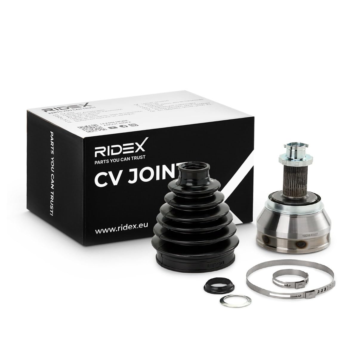 RIDEX 5J0075 Gelenksatz Antriebswelle radseitig, Vorne Links, Vorne Rechts, Vorne 54.5mm von RIDEX