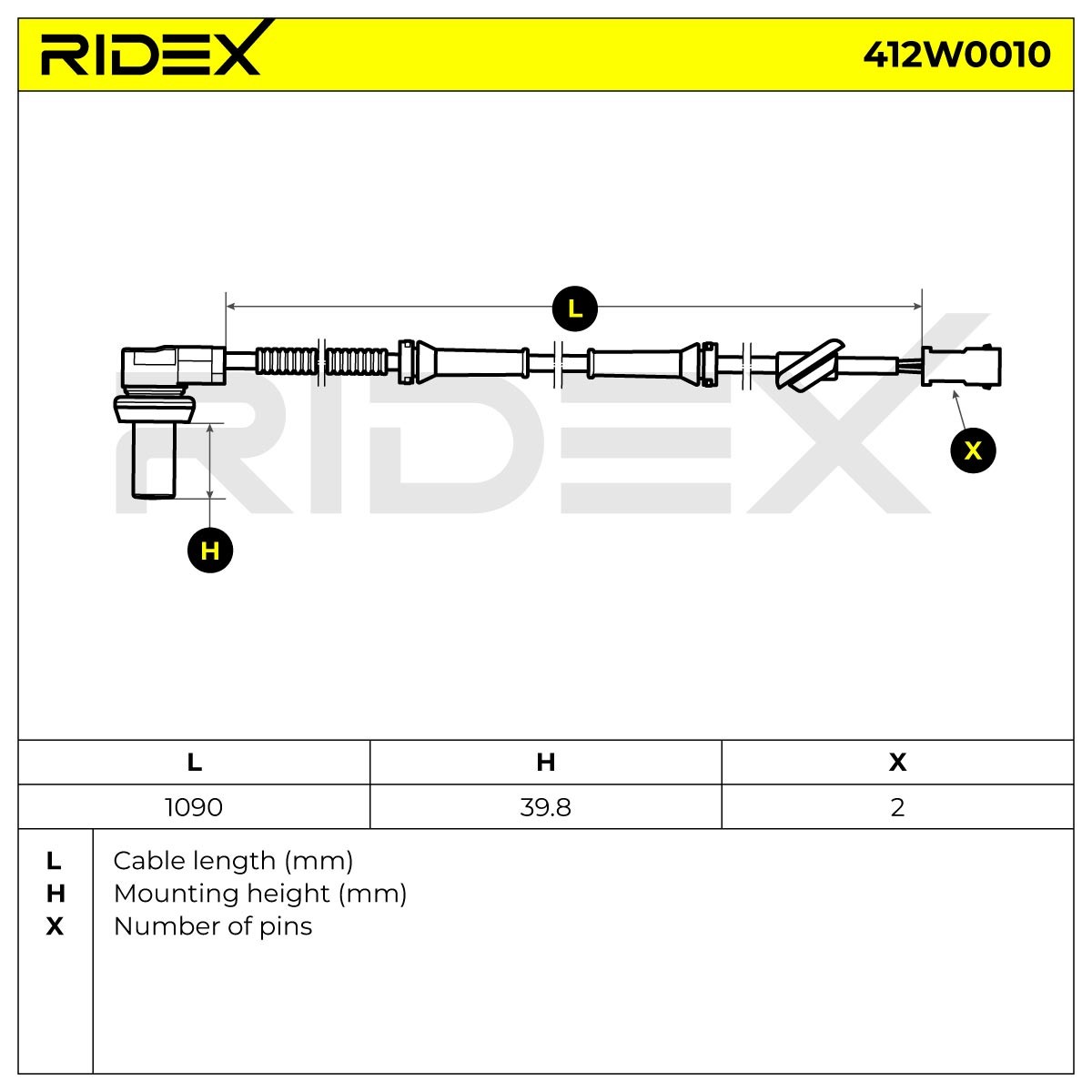 RIDEX ABS Sensor VW,AUDI 412W0010 8D0927803 Drehzahlsensor,Raddrehzahl Sensor,Drehzahlgeber,ESP-Sensor,Sensor, Raddrehzahl RIDEX ABS Sensor VW,AUDI 412W0010 8D0927803 Drehzahlsensor,Raddrehzahl Sensor,Drehzahlgeber,ESP-Sensor,Sensor, Raddrehzahl von RIDEX
