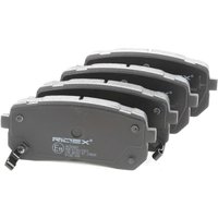 RIDEX Bremsbelagsatz Hinterachse 402B0667 Bremsbeläge,Bremsklötze HYUNDAI,KIA,H-1 Travel (TQ),H-1 Cargo (TQ),ix55,SORENTO III,CARNIVAL II (GQ) von RIDEX