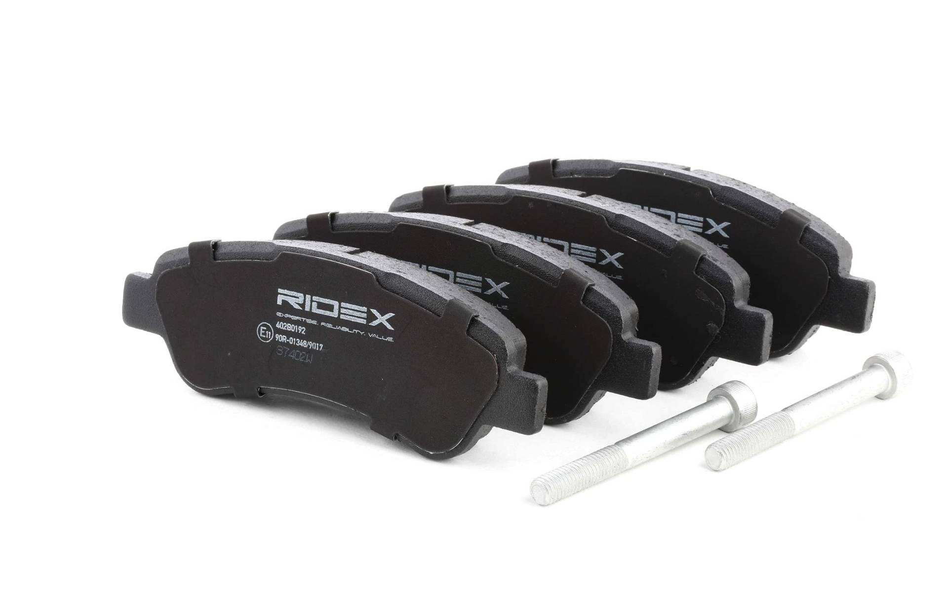 RIDEX Bremsbeläge Satz Bremsklötze Bremssteine Set Hinten mit Gleitschienen 402B0192 RIDEX Bremsbeläge Satz Bremsklötze Bremssteine Set Hinten mit Gleitschienen 402B0192 von RIDEX