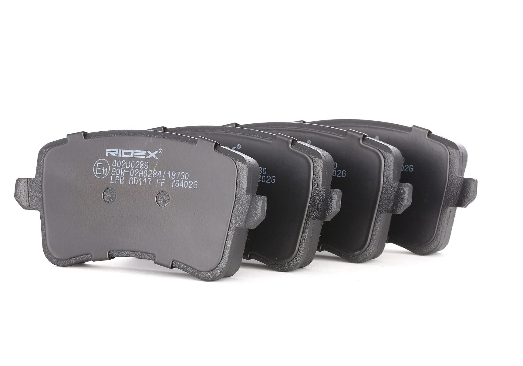 RIDEX Bremsbeläge Satz Bremsklötze Bremssteine Set Hinten mit Zubehör 402B0289 von RIDEX