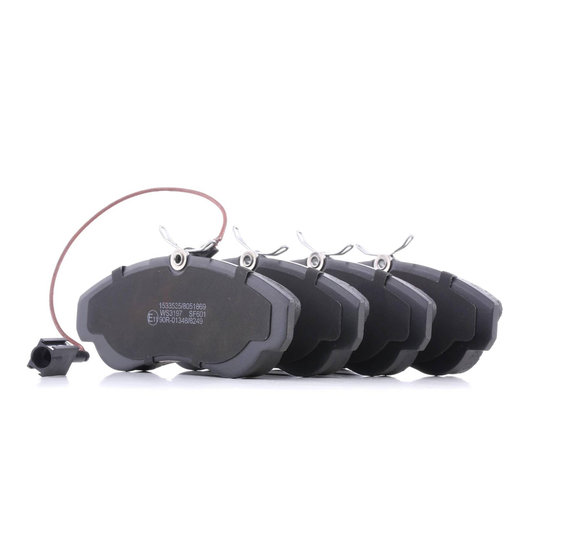 RIDEX Bremsbeläge Satz Bremsklötze Bremssteine Set Vorne mit Verschleißwarnkontakt | ECE-R90 402B0835 RIDEX Bremsbeläge Satz Bremsklötze Bremssteine Set Vorne mit Verschleißwarnkontakt | ECE-R90 402B0835 von RIDEX