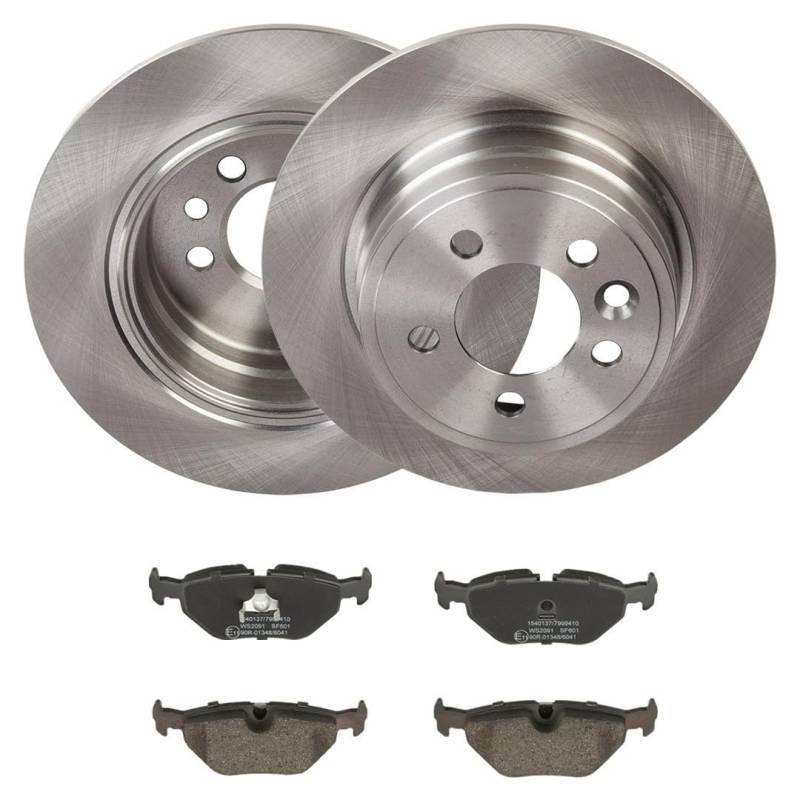 RIDEX 3405B3337 Bremsenset Hinten 280mm - Bremsen Set mit Bremsscheiben und Bremsbeläge Satz von RIDEX