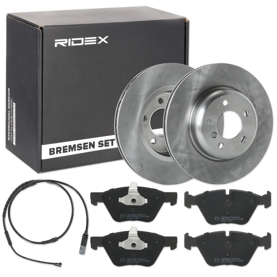 RIDEX 3405B0500 Bremsenset Vorne Belüftet 330mm - Bremsen Set mit Bremsscheiben und Bremsbeläge Satz RIDEX 3405B0500 Bremsenset Vorne Belüftet 330mm - Bremsen Set mit Bremsscheiben und Bremsbeläge Satz von RIDEX