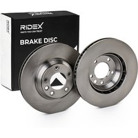 RIDEX Bremsscheibe Vorderachse links 82B0344 Bremsscheiben,Scheibenbremsen VW,AUDI,PORSCHE,Touareg (7LA, 7L6, 7L7),Q7 (4LB),Cayenne (9PA) von RIDEX