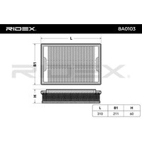 RIDEX Luftfilter Umluftfilter 8A0103 Motorluftfilter,Filter für Luft VW,FORD,SEAT,SHARAN (7M8, 7M9, 7M6),GALAXY (WGR),Alhambra (7V8, 7V9) von RIDEX