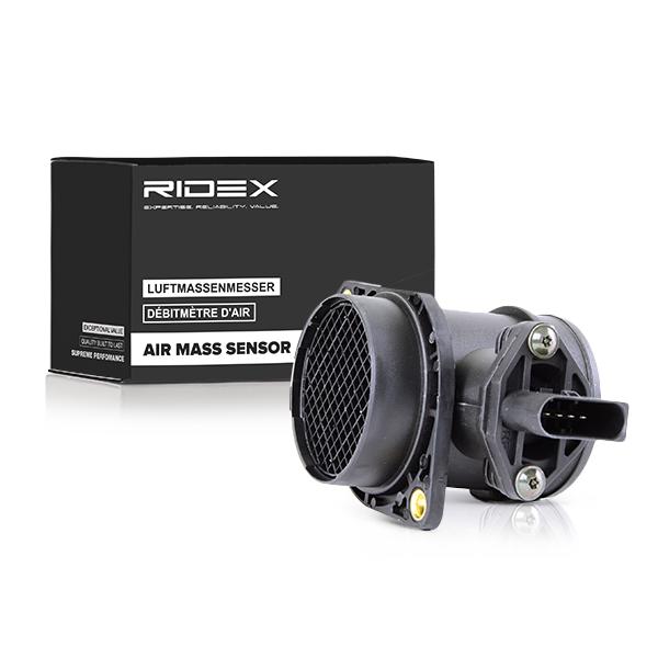 RIDEX Luftmassenmesser VW,AUDI,SKODA 3926A0009 06A906461,06A906461C,06A906461CX LMM,Luftmengenmesser 06A906461D,06A906461DX von RIDEX