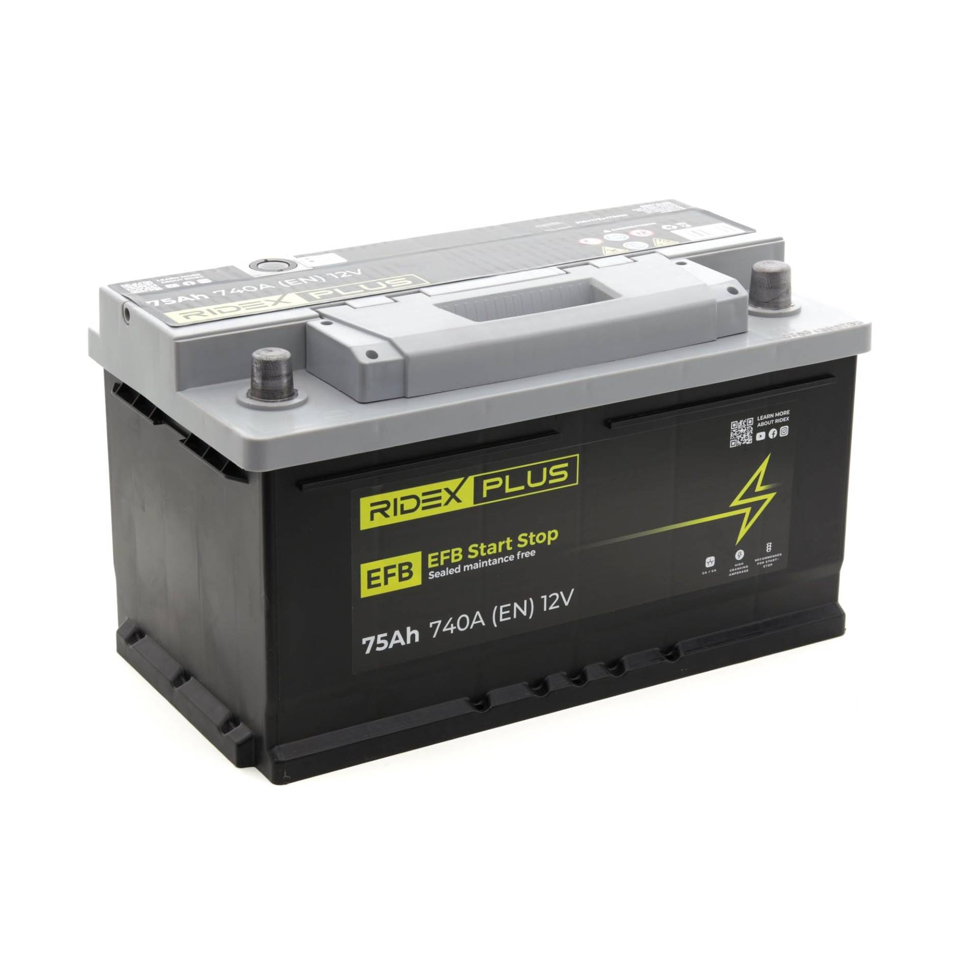 RIDEX PLUS 75Ah 740A EFB 1S0028P B13 LB4 Starterbatterie RIDEX PLUS 75Ah 740A EFB 1S0028P B13 LB4 Starterbatterie von RIDEX