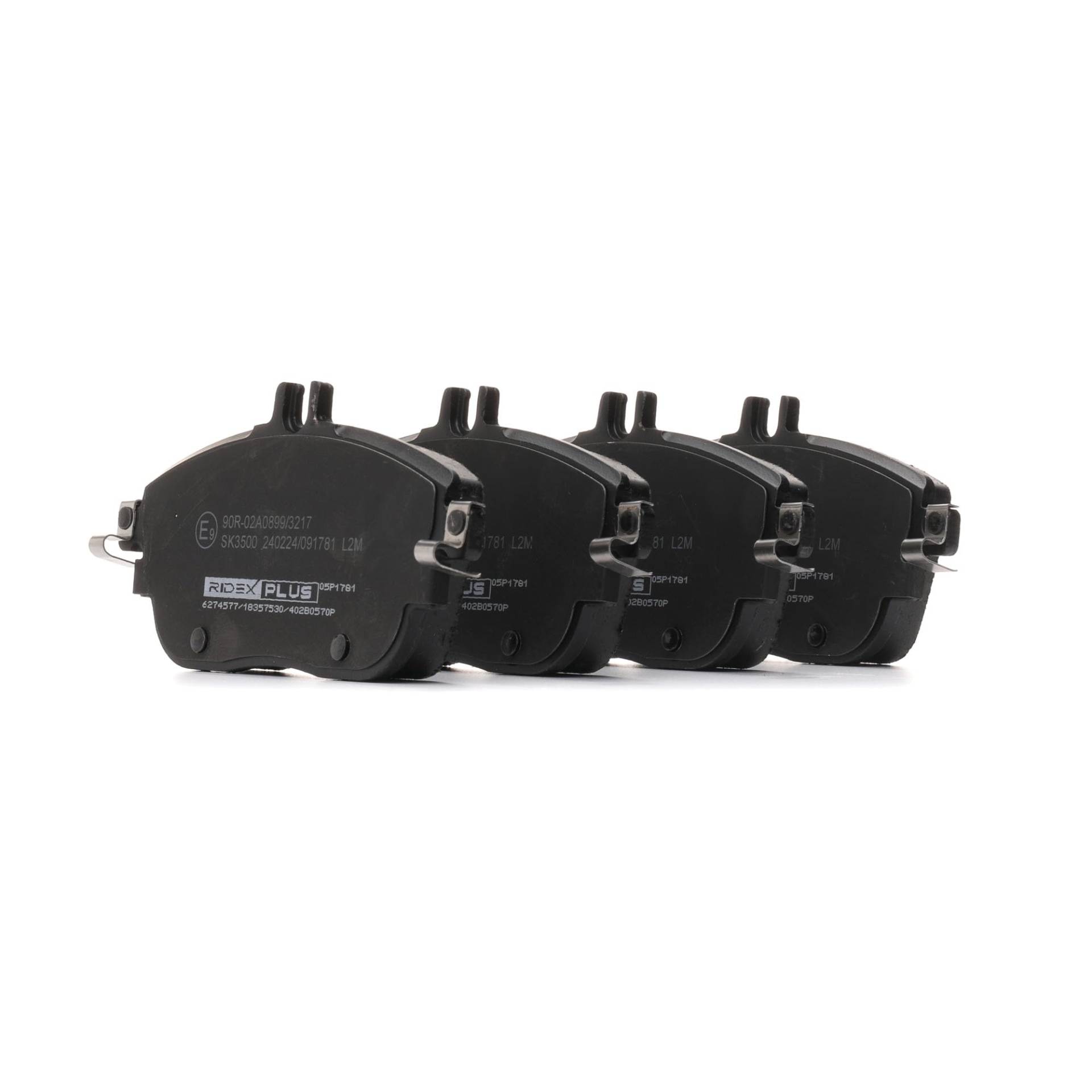 RIDEX PLUS Bremsbeläge Satz Bremsklötze Bremssteine Set Vorne | Low-Metallic | ECE-R90 402B0570P RIDEX PLUS Bremsbeläge Satz Bremsklötze Bremssteine Set Vorne | Low-Metallic | ECE-R90 402B0570P von RIDEX