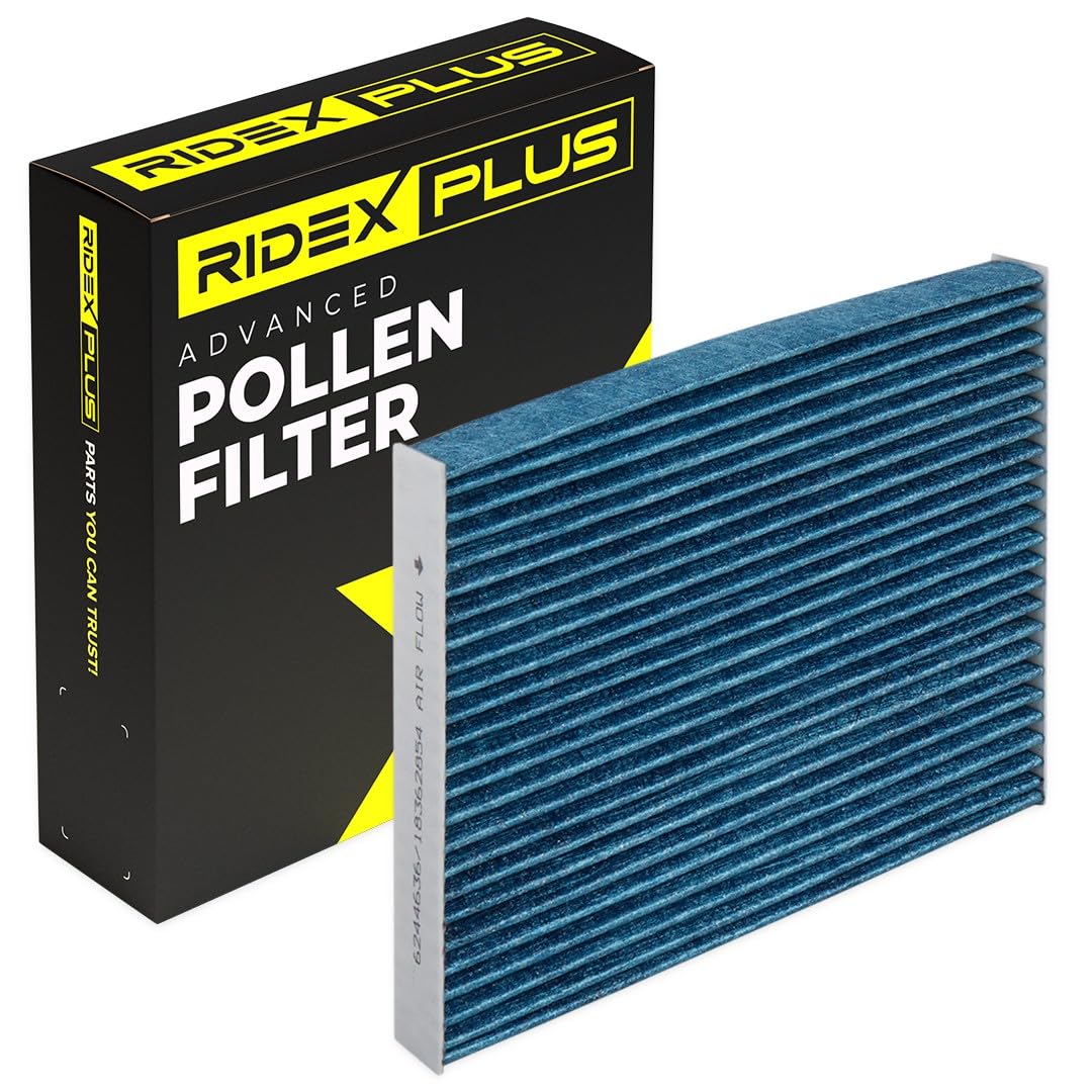 RIDEX PLUS Innenraumfilter Aktivkohle, mit antiallergischer Wirkung, mit antibakterieller Wirkung 424I0501P von RIDEX