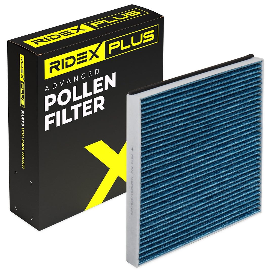 RIDEX PLUS Innenraumfilter Aktivkohle, mit antiallergischer Wirkung, mit antibakterieller Wirkung 424I0502P von RIDEX