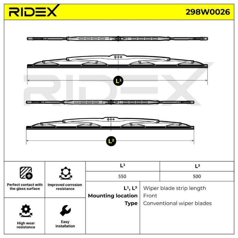 RIDEX Scheibenwischer AUDI,FORD,BMW 298W0026 von RIDEX