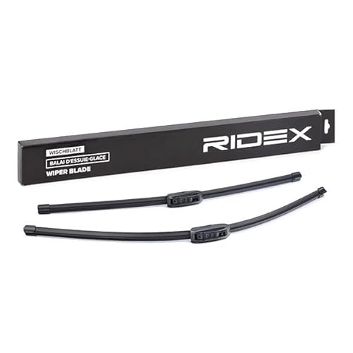 RIDEX Scheibenwischer Set Wischerblätter Set mit Spoiler Frontscheibenwischer Vorne Wischblattausführung: Flachbalkenwischblatt, Rahmenlos Länge 1: 700mm Länge 2: 575mm 298W0006 RIDEX Scheibenwischer Set Wischerblätter Set mit Spoiler Frontscheibenwischer Vorne Wischblattausführung: Flachbalkenwischblatt, Rahmenlos Länge 1: 700mm Länge 2: 575mm 298W0006 von RIDEX