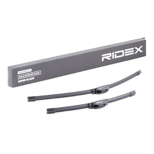 RIDEX Scheibenwischer Set Wischerblätter Set mit Spoiler Frontscheibenwischer Vorne Wischblattausführung: Flachbalkenwischblatt, Rahmenlos Länge 1: 600mm Länge 2: 400mm 298W0201 RIDEX Scheibenwischer Set Wischerblätter Set mit Spoiler Frontscheibenwischer Vorne Wischblattausführung: Flachbalkenwischblatt, Rahmenlos Länge 1: 600mm Länge 2: 400mm 298W0201 von RIDEX