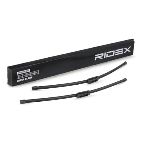RIDEX Scheibenwischer Set Wischerblätter Set mit Spoiler Frontscheibenwischer Vorne Wischblattausführung: Flachbalkenwischblatt, Rahmenlos Länge 1: 600mm Länge 2: 550mm 298W0127 RIDEX Scheibenwischer Set Wischerblätter Set mit Spoiler Frontscheibenwischer Vorne Wischblattausführung: Flachbalkenwischblatt, Rahmenlos Länge 1: 600mm Länge 2: 550mm 298W0127 von RIDEX