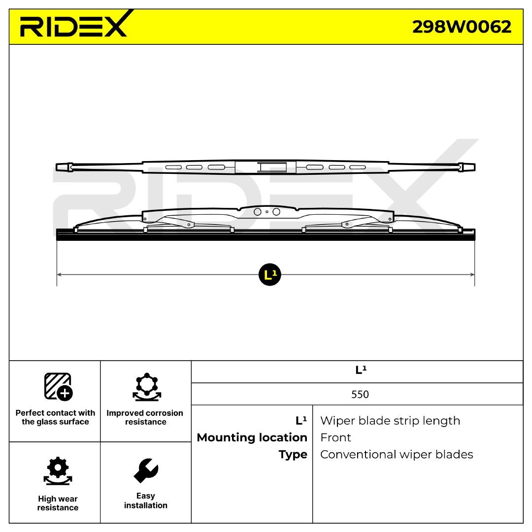 RIDEX Scheibenwischer VW,MERCEDES-BENZ,AUDI 298W0062 4158240626 RIDEX Scheibenwischer VW,MERCEDES-BENZ,AUDI 298W0062 4158240626 von RIDEX