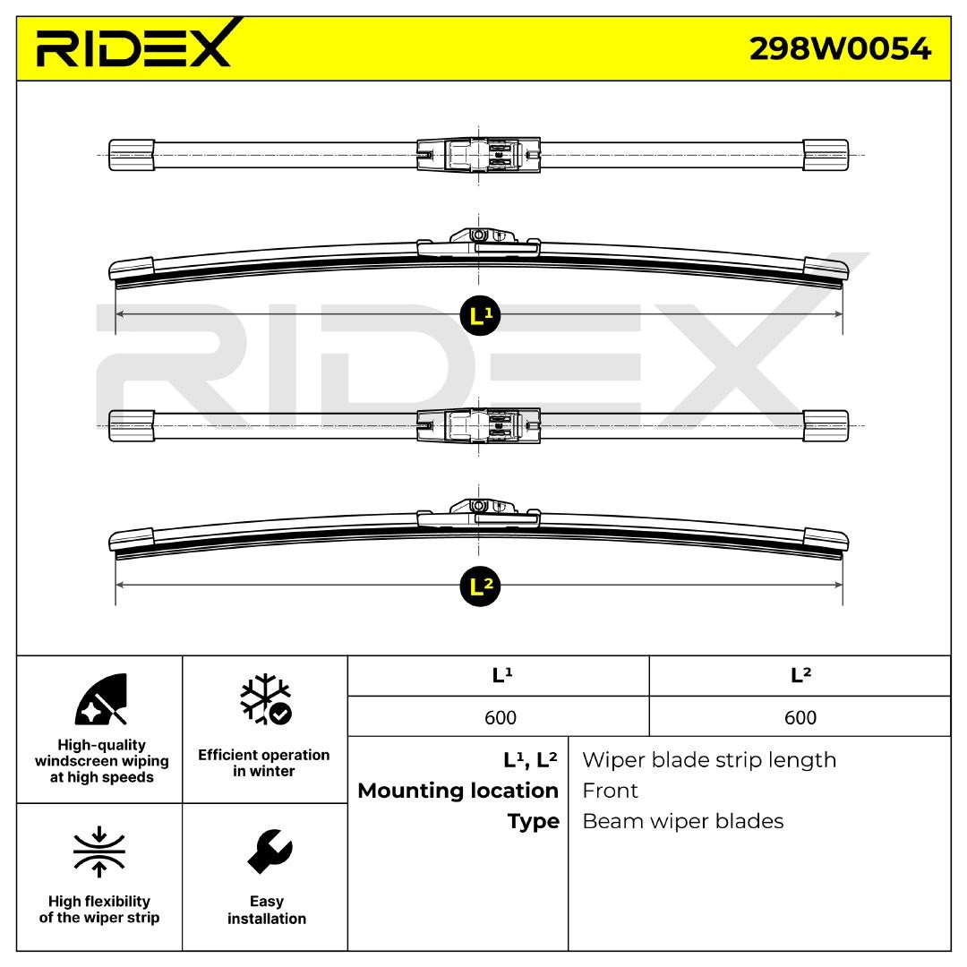 RIDEX Scheibenwischer VW,MERCEDES-BENZ 298W0054 A2128201045,A2128201745,7H6955425 2048201145,2128201045,A2048201145,A2048201300,A2048201845 RIDEX Scheibenwischer VW,MERCEDES-BENZ 298W0054 A2128201045,A2128201745,7H6955425 2048201145,2128201045,A2048201145,A2048201300,A2048201845 von RIDEX