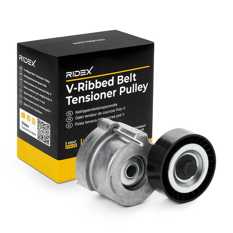 RIDEX Spannrolle OPEL,FIAT,SUZUKI 310T0059 1340258,55248410,K04627673AA Spannrolle, Keilrippenriemen 4627673AA,K68391789AA,1754062M00,55561330 von RIDEX
