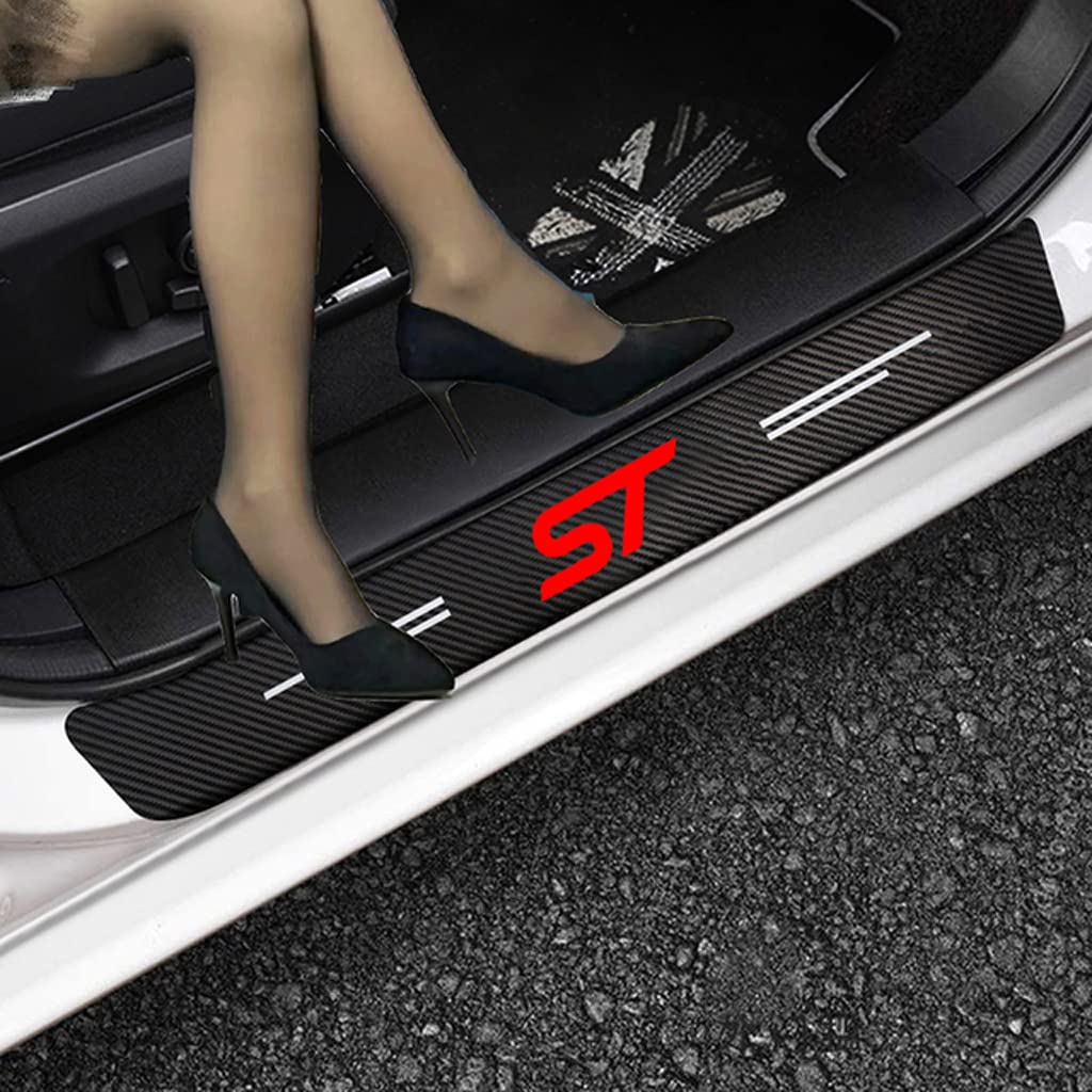 4 Stück ST Line Auto Einstiegsleisten Schutzfolie Kohlefaser Türschweller Aufkleber für Ford Focus Escape Ecosport Kuga F150 Auto Tür Schritt Platte Abdeckung Lackschutzfolie Red ST 4 Stück ST Line Auto Einstiegsleisten Schutzfolie Kohlefaser Türschweller Aufkleber für Ford Focus Escape Ecosport Kuga F150 Auto Tür Schritt Platte Abdeckung Lackschutzfolie Red ST von RIDGOEL