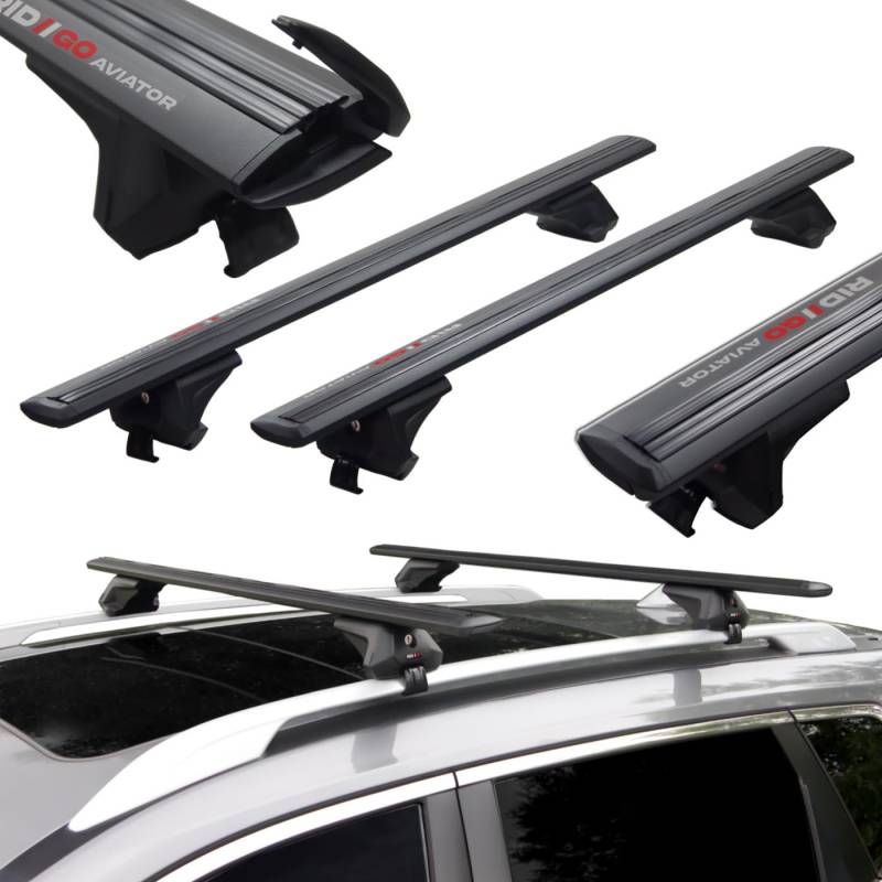 Dachträger für Audi A6 C5 1998-2005 Avant Schwarz von RIDIGO