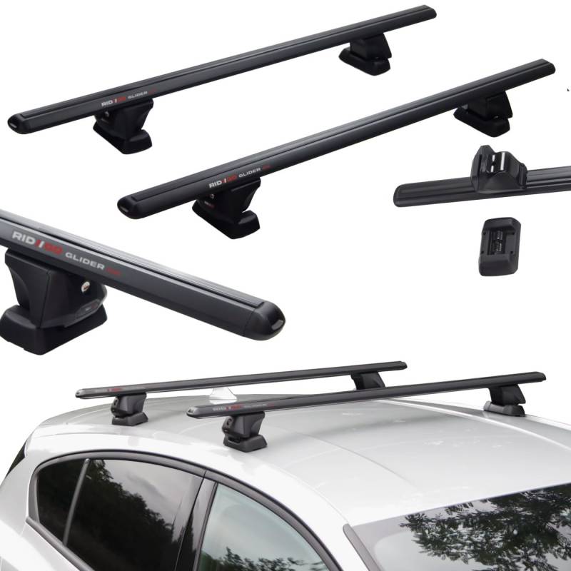 Dachträger für Renault Scenic 2 II JM 2003-2008 Fixpunkte (ohne Reling) Black von RIDIGO