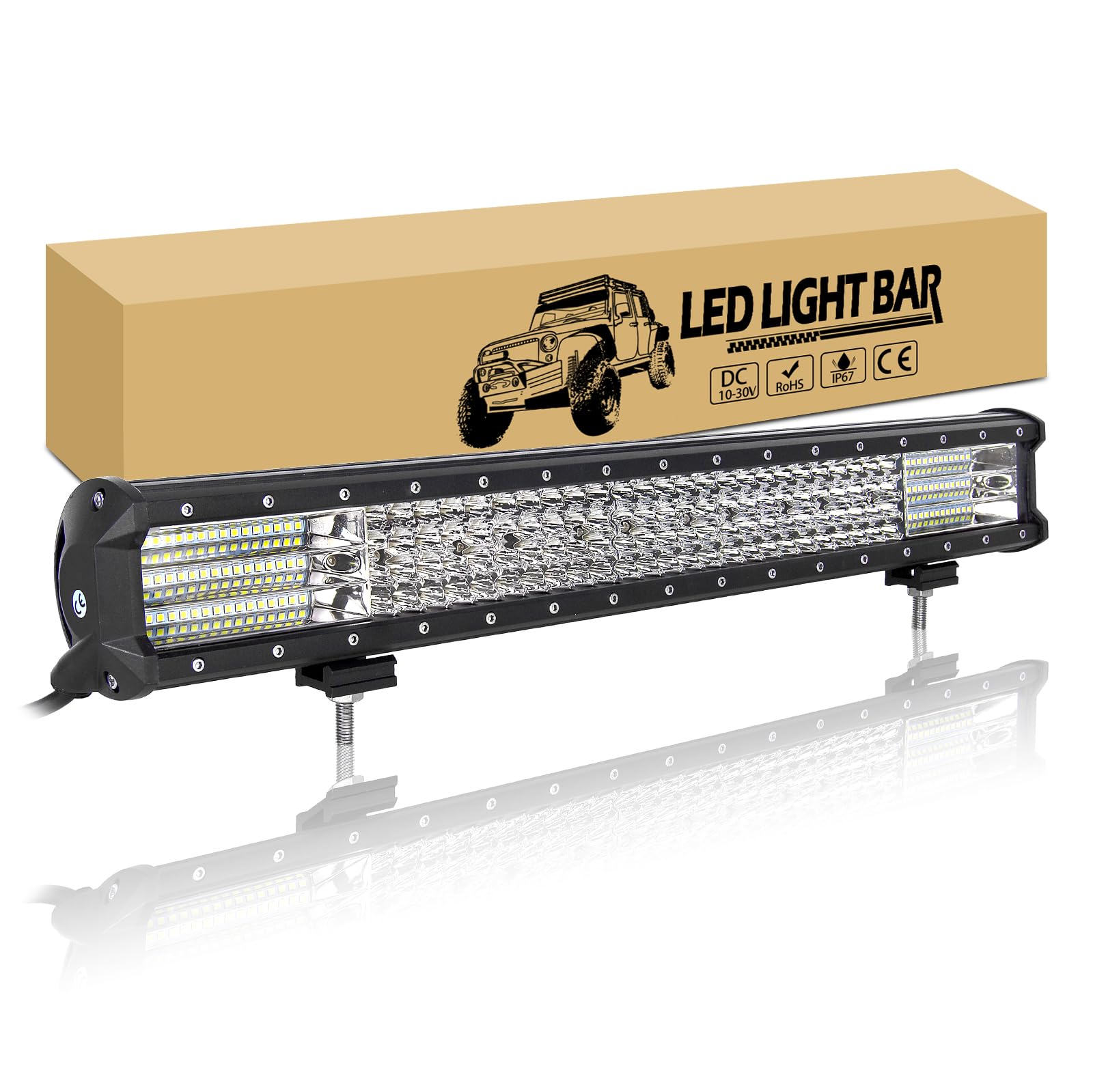 RIGIDON 23" 59cm 570W Led Arbeitsscheinwerfer Bar Led Scheinwerfer Auto 12V 24V, Flutlicht Reflektor Combo, Wasserdicht Offroad Beleuchtung für 4x4 Traktor SUV UTV ATV LKW Fahrzeuge Arbeitslicht RIGIDON 23" 59cm 570W Led Arbeitsscheinwerfer Bar Led Scheinwerfer Auto 12V 24V, Flutlicht Reflektor Combo, Wasserdicht Offroad Beleuchtung für 4x4 Traktor SUV UTV ATV LKW Fahrzeuge Arbeitslicht von RIGIDON