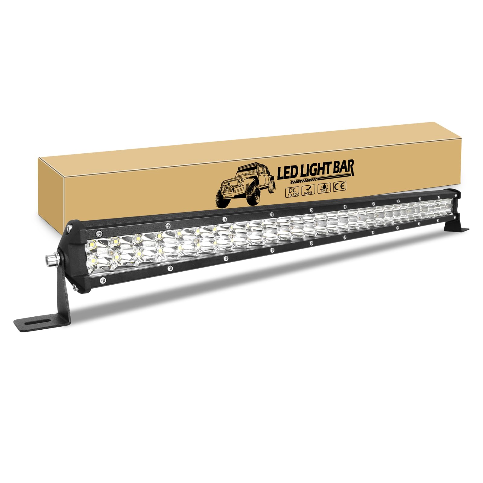 RIGIDON 24 Zoll 60cm 180W LED Lichtleiste KFZ 12V 24V Led Offroad Beleuchtung IP67 Wasserdicht Led Arbeitsscheinwerfer Bar für Auto Traktor SUV UTV ATV LKW Fahrzeuge 6000K Weiß Nebelscheinwerfer RIGIDON 24 Zoll 60cm 180W LED Lichtleiste KFZ 12V 24V Led Offroad Beleuchtung IP67 Wasserdicht Led Arbeitsscheinwerfer Bar für Auto Traktor SUV UTV ATV LKW Fahrzeuge 6000K Weiß Nebelscheinwerfer von RIGIDON
