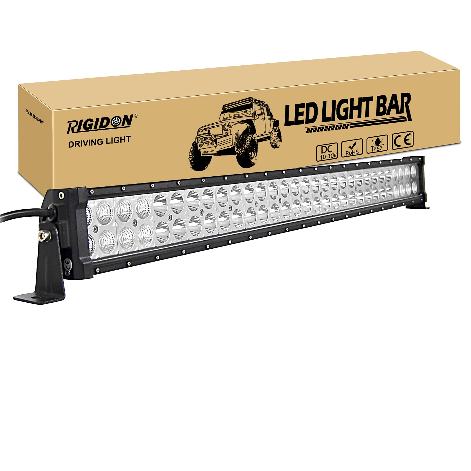 RIGIDON 32 Zoll 80cm 180W Led lichtleiste kfz, 12V 24V Wasserdicht außen Offroad beleuchtung Led bar für Auto SUV, LKW 4x4, Fahrzeuge, 6000K led nebelscheinwerfer, spot strahler flutstrahler combo RIGIDON 32 Zoll 80cm 180W Led lichtleiste kfz, 12V 24V Wasserdicht außen Offroad beleuchtung Led bar für Auto SUV, LKW 4x4, Fahrzeuge, 6000K led nebelscheinwerfer, spot strahler flutstrahler combo von RIGIDON