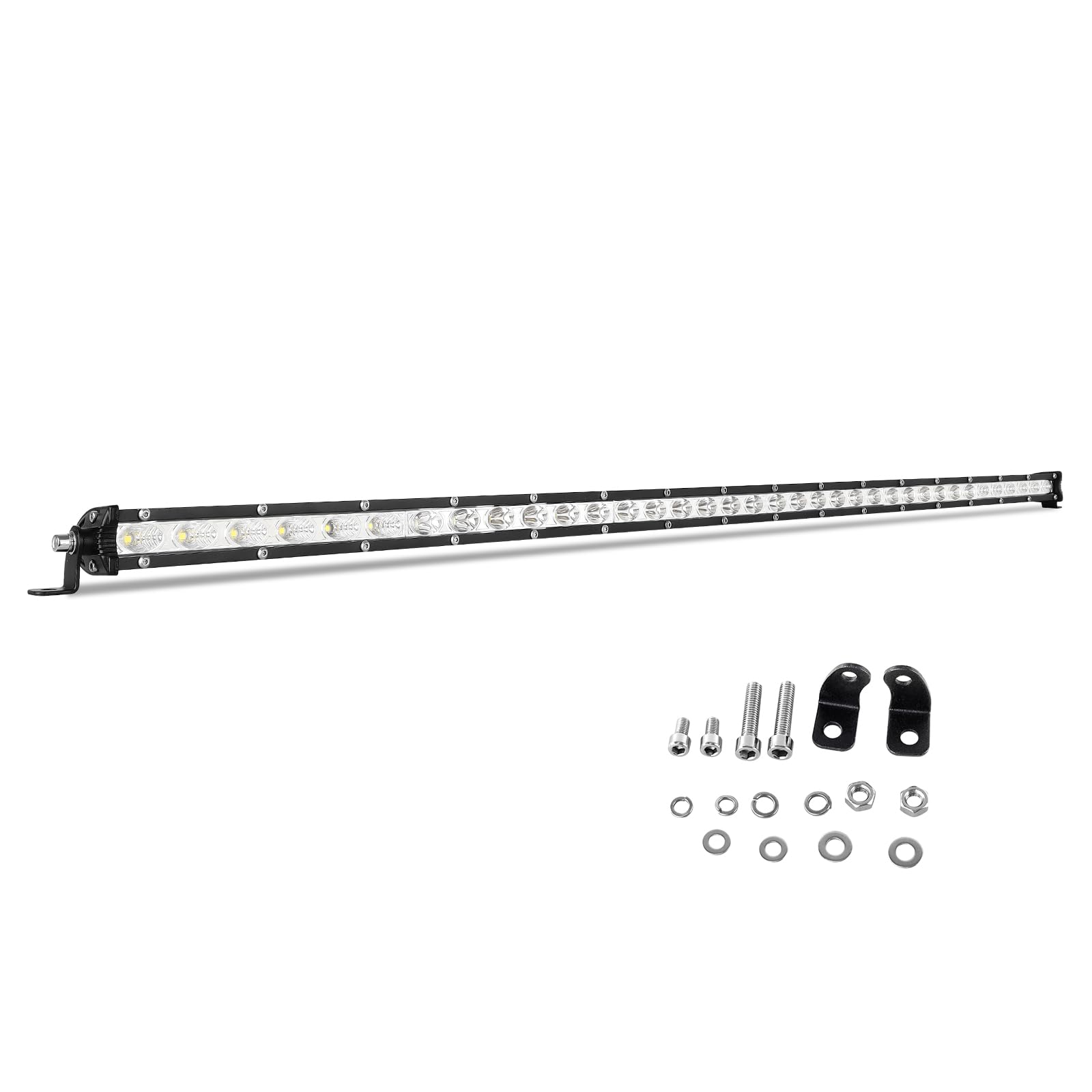 RIGIDON 37 Zoll 94CM 180W Zusatzscheinwerfer 12V 24V Led Scheinwerfer Offroad Beleuchtung Strahler Flutlicht Led Arbeitsscheinwerfer Bar für Auto SUV UTV ATV LKW Fahrzeuge Rückfahrscheinwerfer von RIGIDON