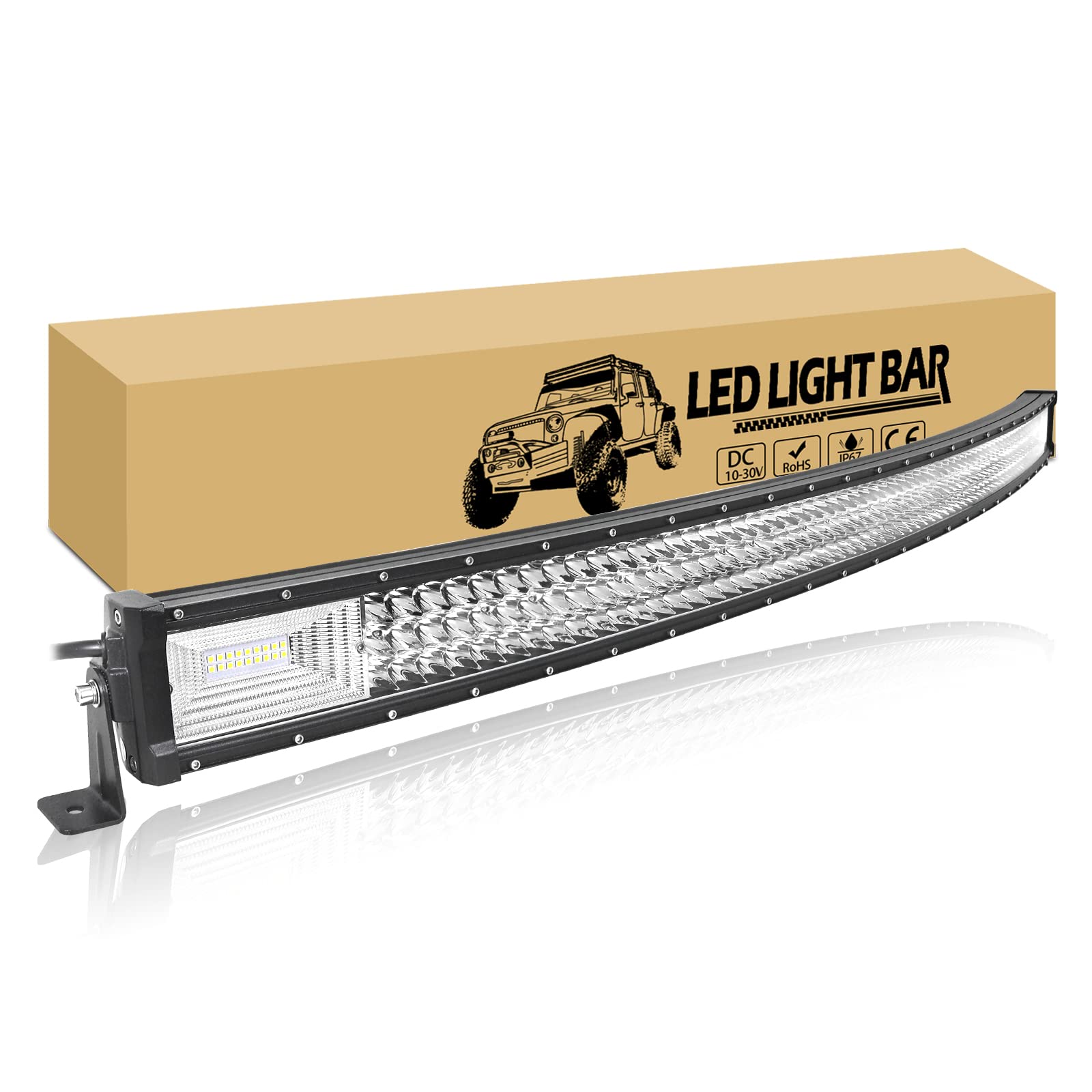 RIGIDON 52 Zoll 132cm 675W Gebogen Led lichtleiste, 12V 24V Led Arbeitsscheinwerfer Bar Lichtbalken Offroad beleuchtung licht Wasserdicht für 4x4 Auto Traktor LKW PKW Truck SUV ATV UTV Fahrzeuge RIGIDON 52 Zoll 132cm 675W Gebogen Led lichtleiste, 12V 24V Led Arbeitsscheinwerfer Bar Lichtbalken Offroad beleuchtung licht Wasserdicht für 4x4 Auto Traktor LKW PKW Truck SUV ATV UTV Fahrzeuge von RIGIDON